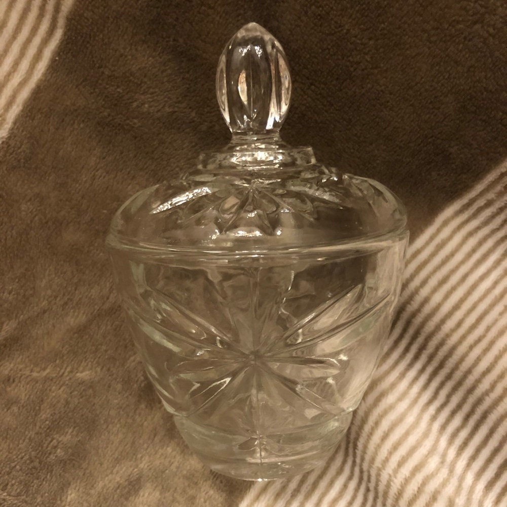 Vintage Anchor Hocking Glass sugar bowl